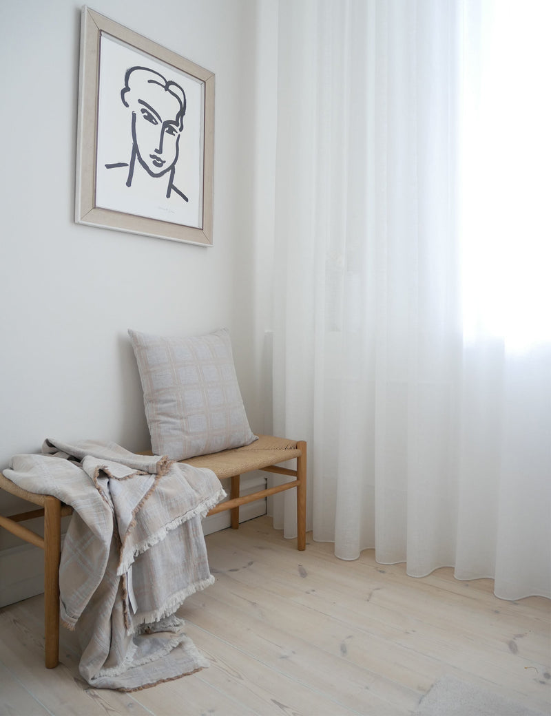 Elvang Denmark Dahlia cushion 50x50 cm Cushion Light grey