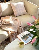 Elvang Denmark Dahlia cushion 50x50 cm Cushion Light plum
