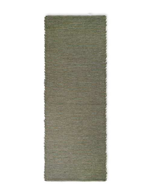 Elvang Denmark Hazelnut rug 60x180cm Floor runner Bottle green