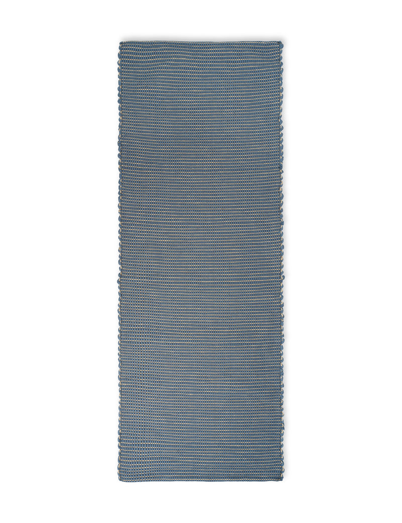 Elvang Denmark Hazelnut rug 60x180cm Floor runner Indigo blue