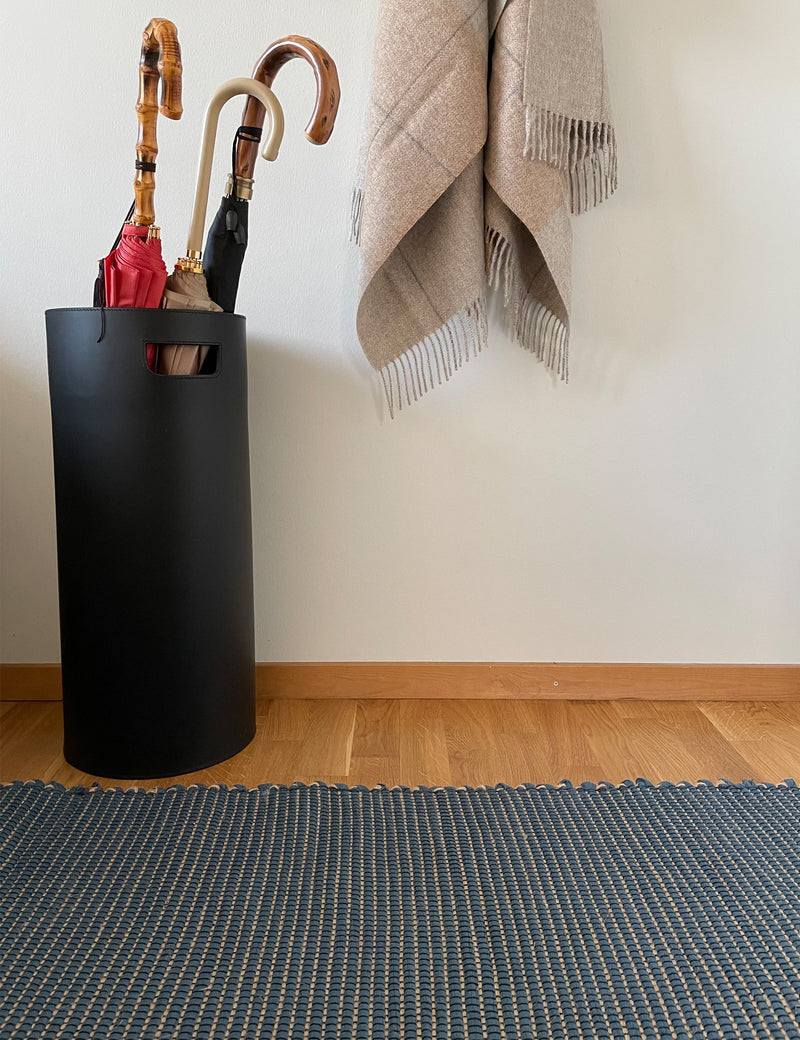 Elvang Denmark Hazelnut rug 60x180cm Floor runner Indigo blue