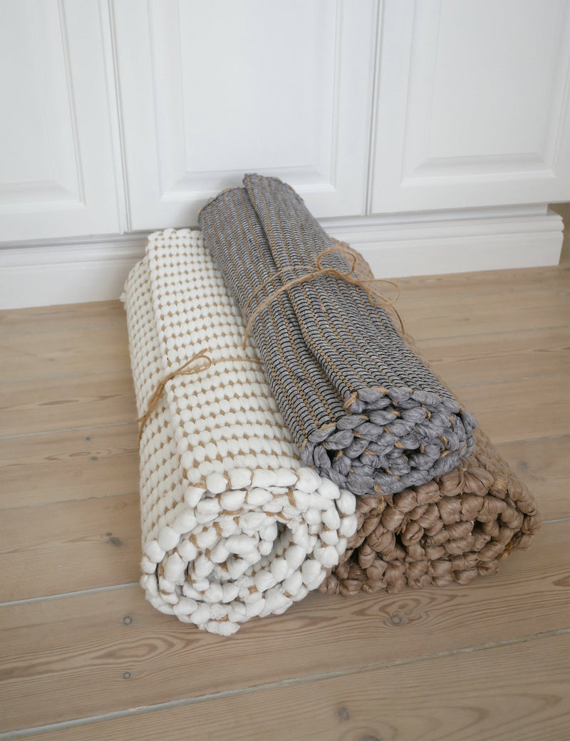 Elvang Denmark Hazelnut rug 60x180cm Floor runner Light grey