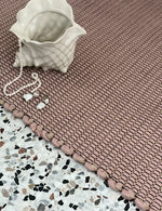 Elvang Denmark Hazelnut rug 60x180cm Floor runner Light rose