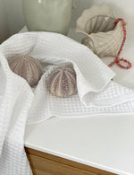 Elvang Denmark Waffle bath towel 70x140cm Terry towels Light grey
